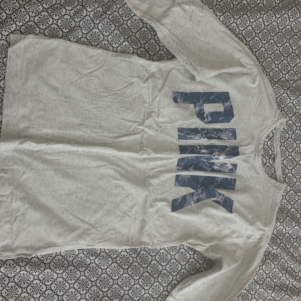 PINK campus long sleeve tee